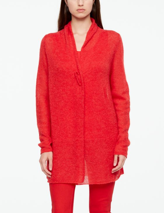 Sarah Pacini LONG MOHAIR CARDIGAN