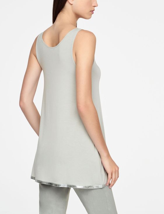 Sarah Pacini SLEEVELESS TOP - SILVER LINING