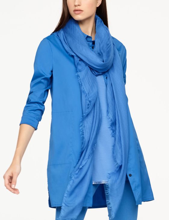 Sarah Pacini SHAWL SCARF - FRAYED EDGES