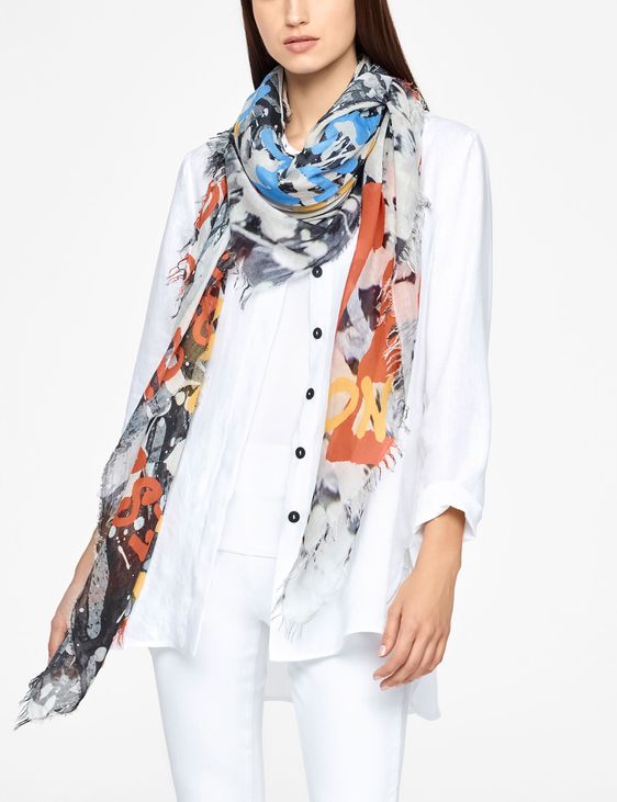 Sarah Pacini SHAWL SCARF - STREET ART
