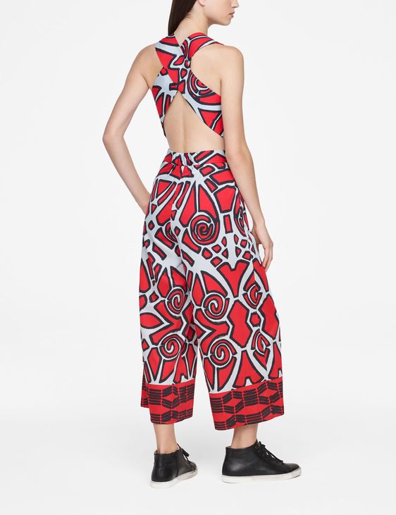 Sarah Pacini GRAPHIC JUMPSUIT