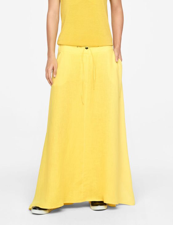Sarah Pacini LINEN SKIRT - DRAWSTRING