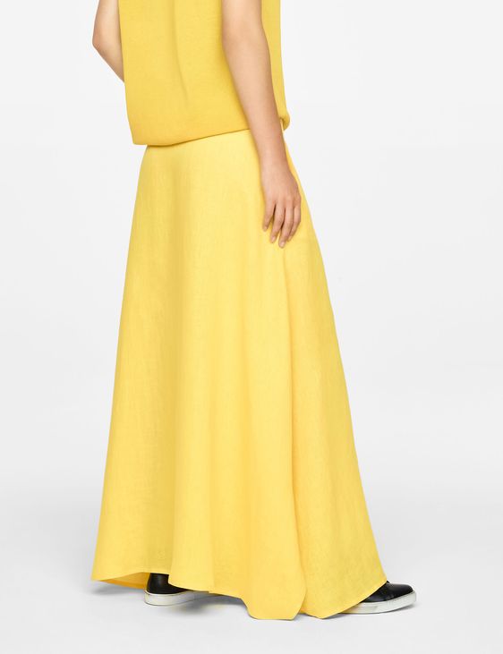 Sarah Pacini LINEN SKIRT - DRAWSTRING