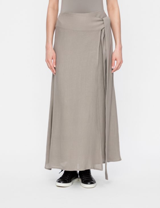 Sarah Pacini LINEN WRAP SKIRT