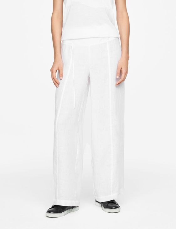 Sarah Pacini LEINENHOSE - WEITER BEINSCHNITT