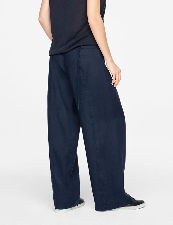 Sarah Pacini PANTALON EN LIN - JAMBE LARGE