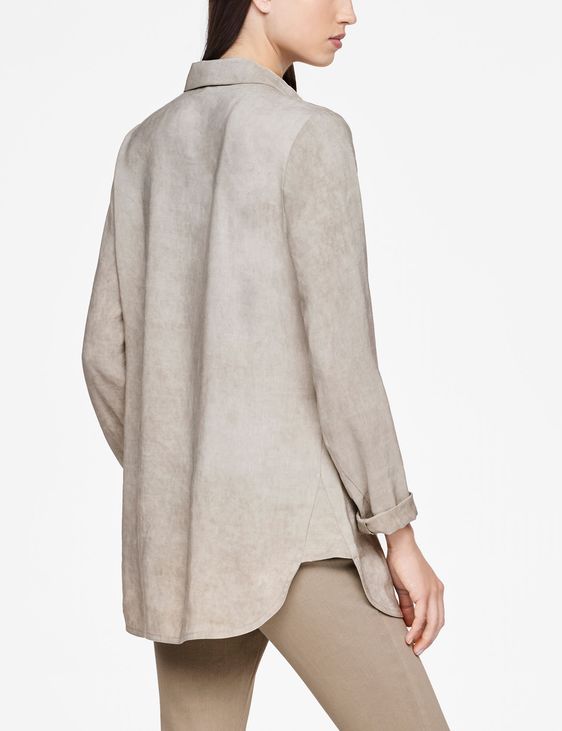 Sarah Pacini CHEMISE EN LIN - OURLET ARRONDI
