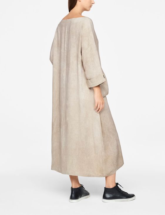 Sarah Pacini LINEN DRESS - MAXI