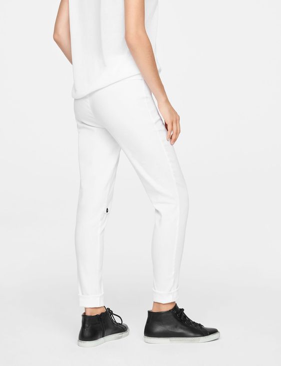 Sarah Pacini LEINEN-LEGGINGS - KNIE-SCHLITZ