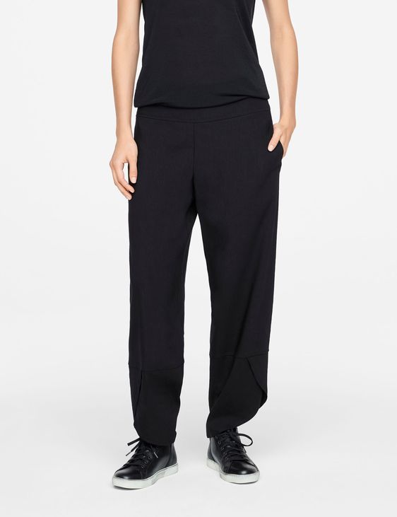 Sarah Pacini LINEN PANTS - SLANTED HEMS