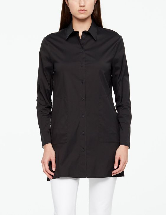 Sarah Pacini LANGE SHIRT - ZIJSPLITS