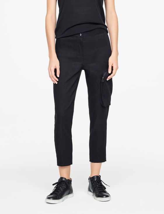 Sarah Pacini HOSE AUS STRETCHLEINEN
