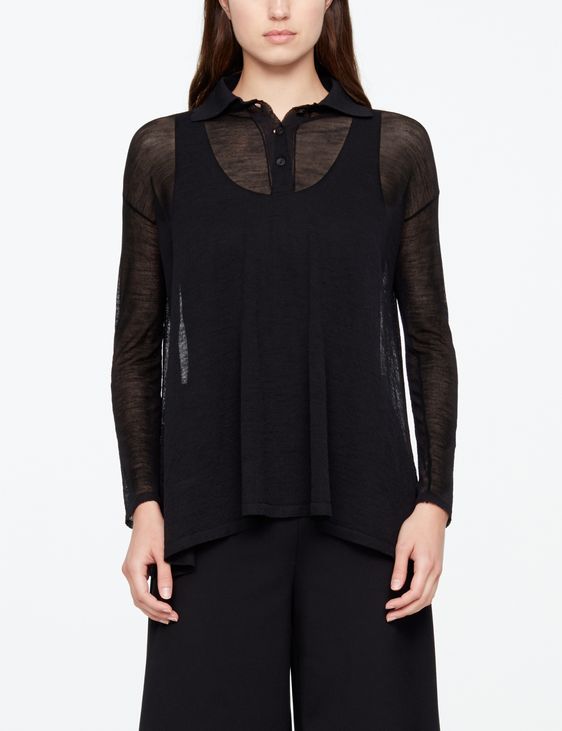 Sarah Pacini LEICHTER HEMD - MERINO WOLLE