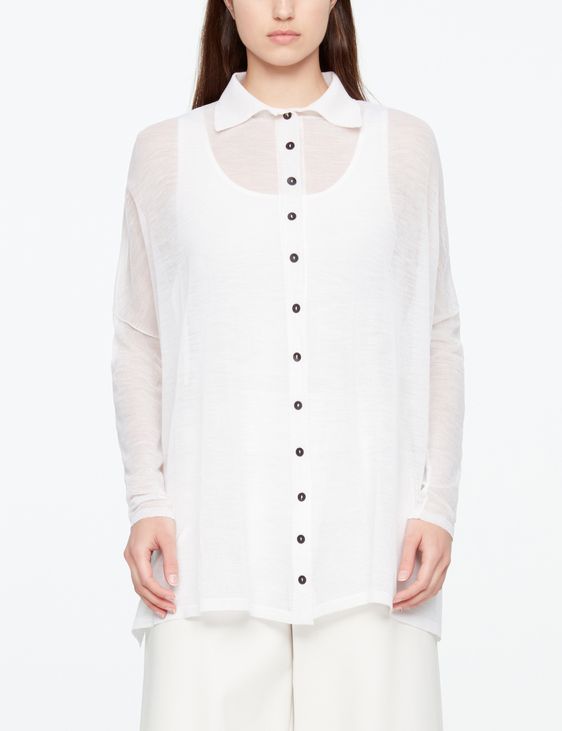 Sarah Pacini LEICHTER HEMD - MERINO WOLLE