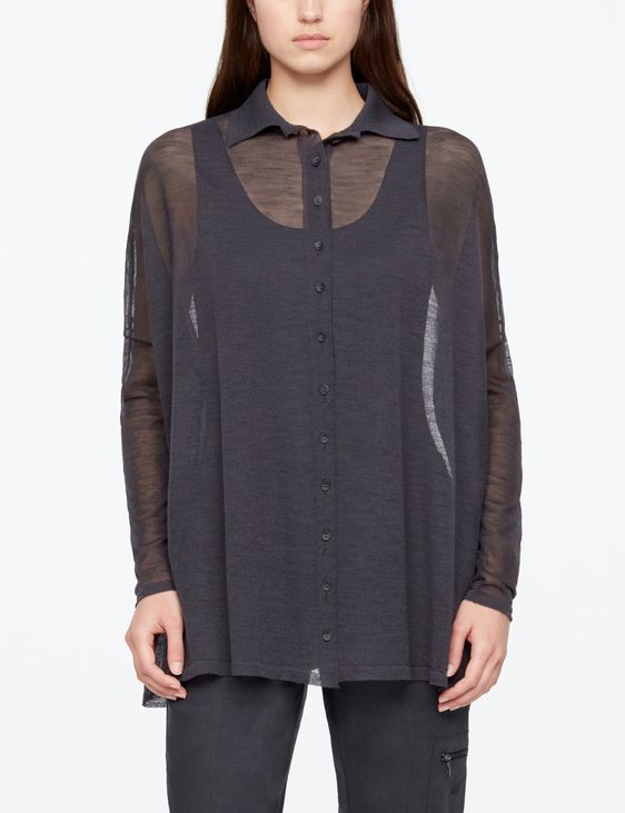 Sarah Pacini LEICHTER HEMD - MERINO WOLLE