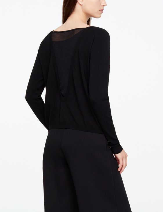 Sarah Pacini CARDIGAN - TRANSPARENTE DETAILS