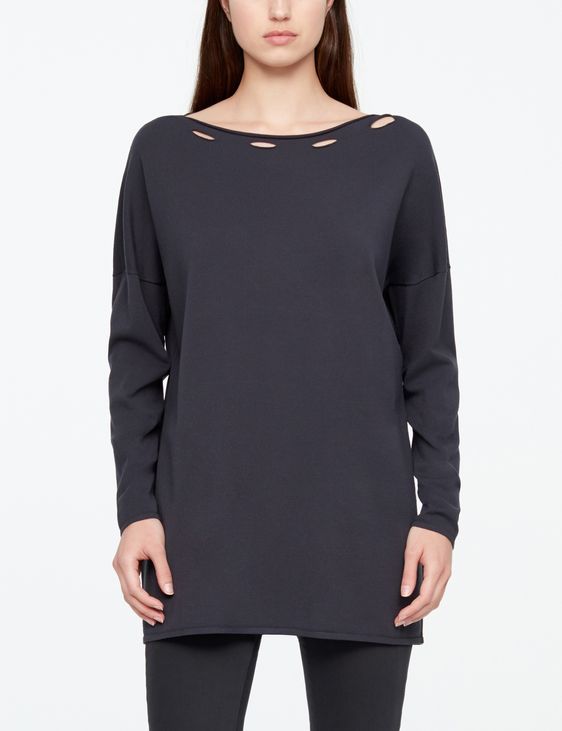 Sarah Pacini LEICHTER PULLOVER - ÖSENSCHLITZE