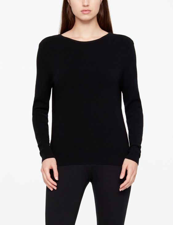 Sarah Pacini LIGHT SWEATER - FINE RIBBING