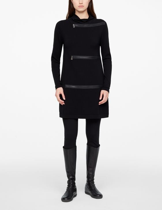 Sarah Pacini DRESS - ZIP DETAILS