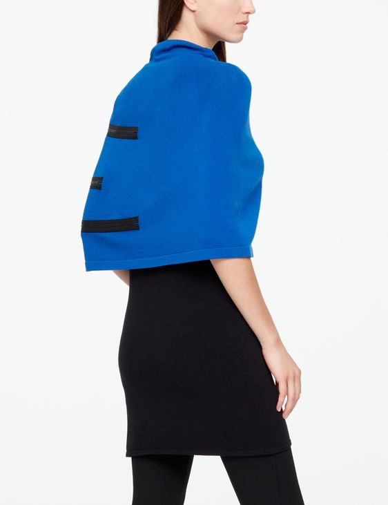Sarah Pacini PONCHO - REIßVERSCHLUSSDETAIL