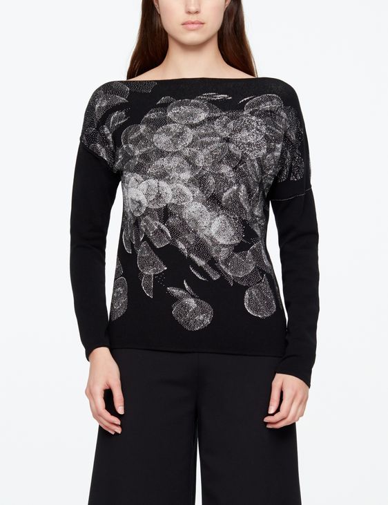Sarah Pacini ASYMMETRISCHER PULLOVER - JACQUARD