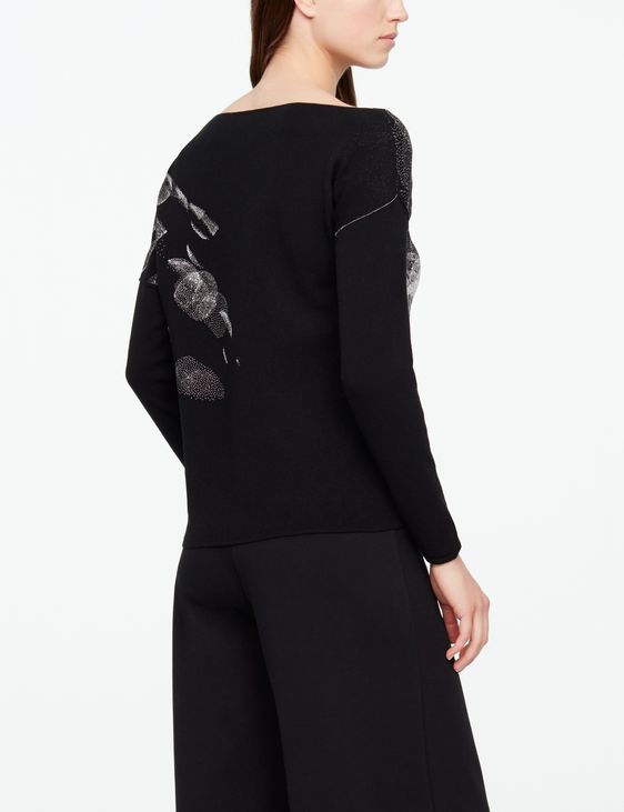 Sarah Pacini ASYMMETRISCHER PULLOVER - JACQUARD