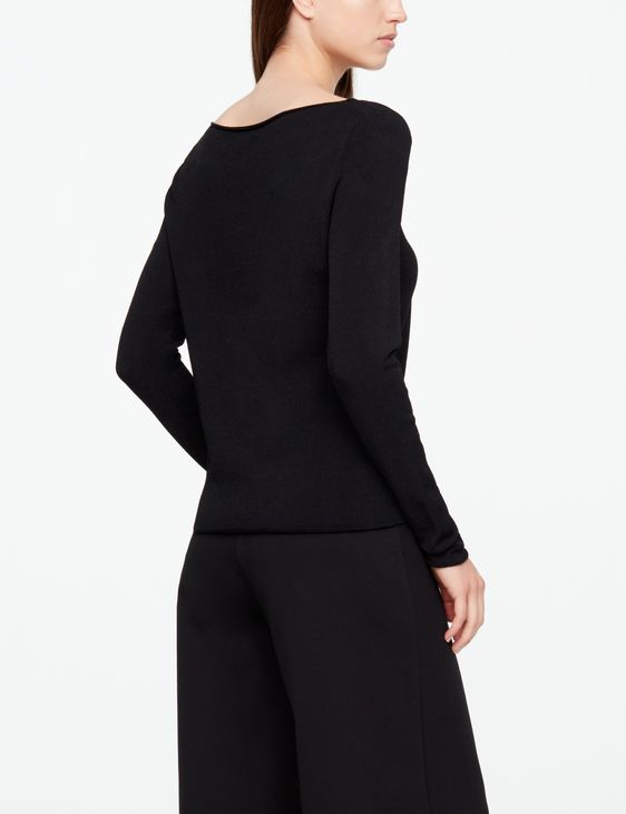 Sarah Pacini PULLOVER - NETZSTREIFEN
