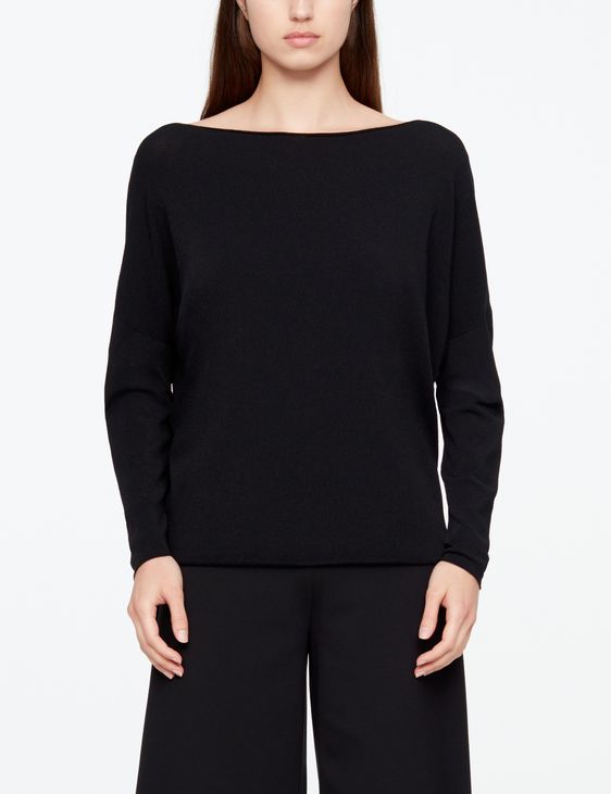 Sarah Pacini REVERSIBLE SWEATER - MESH STRIPES