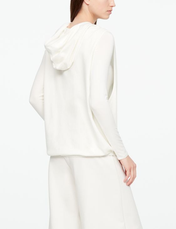 Sarah Pacini ÄRMELLOSER PULLOVER - KAPUZE