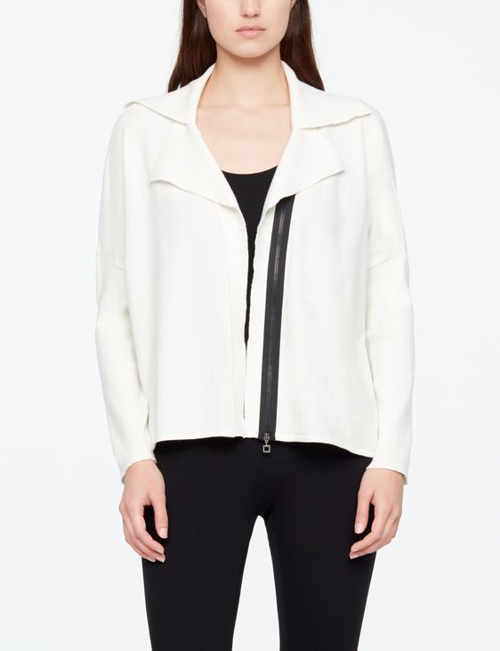 Sarah Pacini CARDIGAN - RIBBED SLEEVES