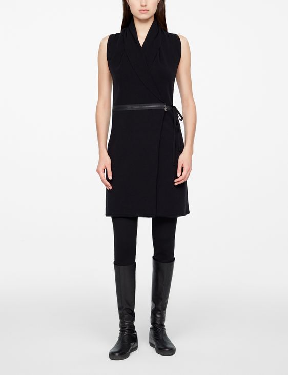 Sarah Pacini ÄRMELLOSER CARDIGAN - GÜRTEL