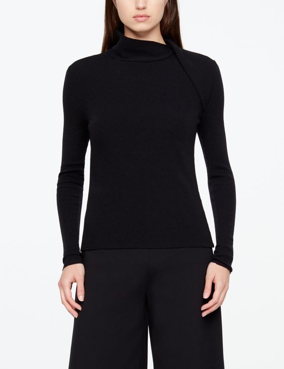 Sarah Pacini PULL EN LAINE - COL CROISÉ