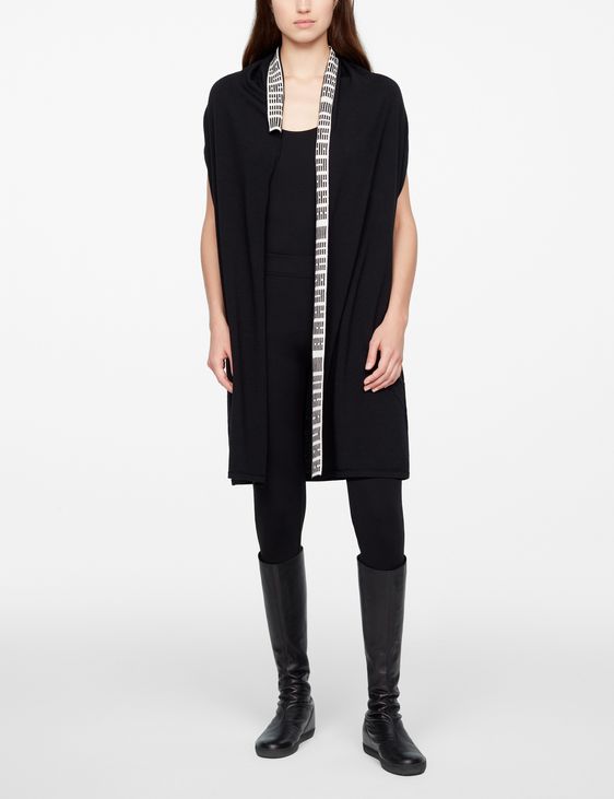 Sarah Pacini ÄRMELLOSER CARDIGAN - HEXAGRAMM