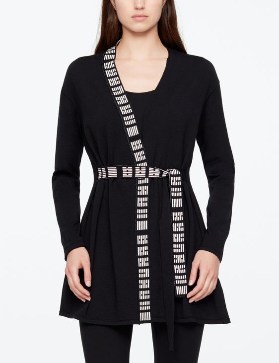 Sarah Pacini LANGÄRMELIGER CARDIGAN - HEXAGRAMM