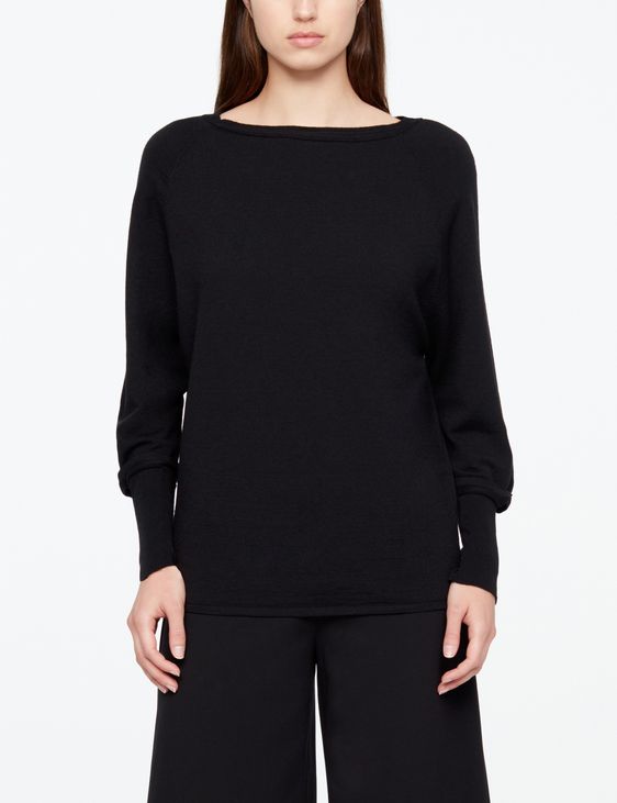 Sarah Pacini FINE WOOL SWEATER - BOATNECK