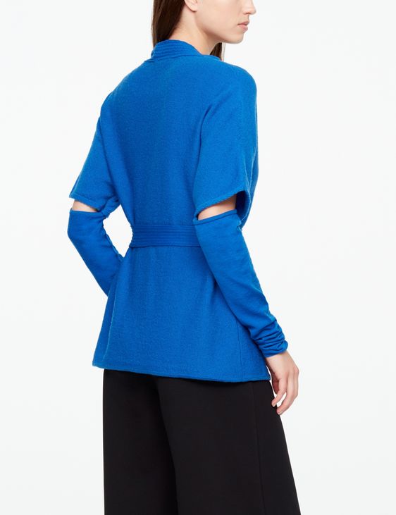 Sarah Pacini FEINER WOLLCARDIGAN - GÜRTEL