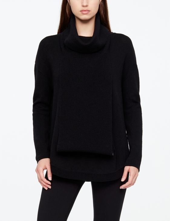 Sarah Pacini MERINO-PULLOVER - RUNDSAUM
