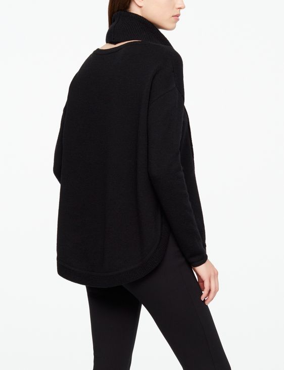 Sarah Pacini MERINO-PULLOVER - RUNDSAUM