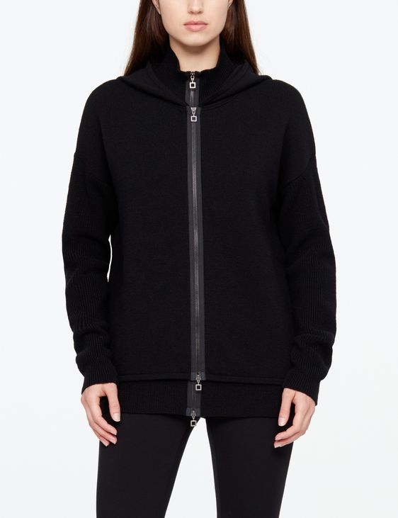 Sarah Pacini MERINO CARDIGAN - BOMBER