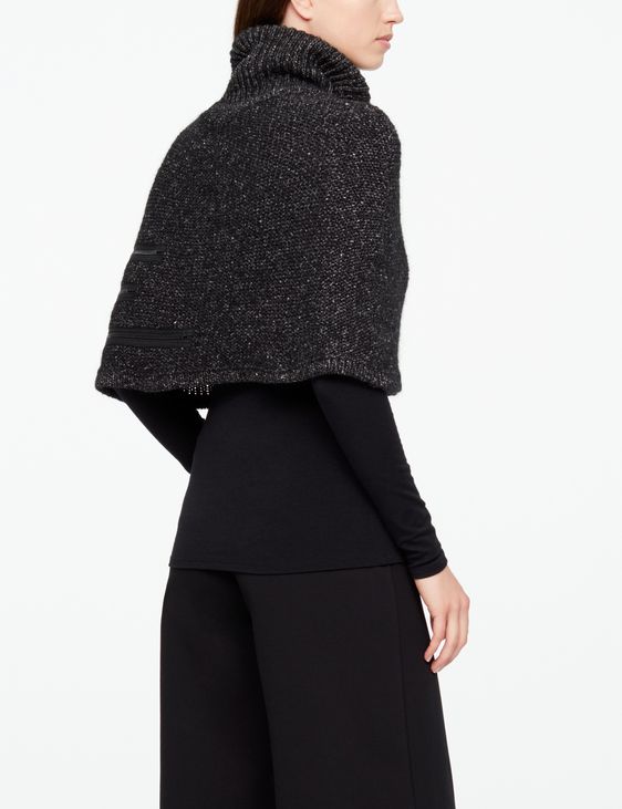 Sarah Pacini PONCHO - LAINE CHINÉE