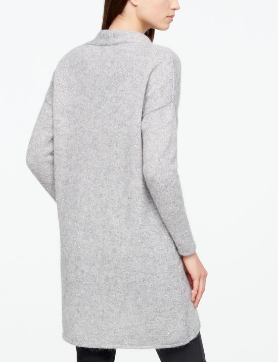 Sarah Pacini LANGE CARDIGAN - GLANZENDE DETAILS