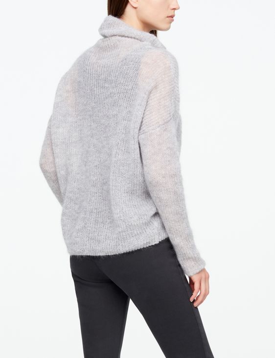 Sarah Pacini MOHAIR-PULLOVER - STEHKRAGEN
