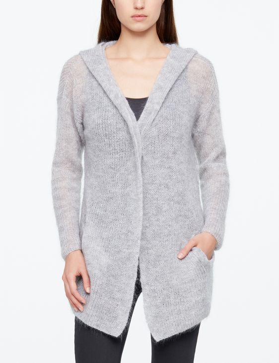 Sarah Pacini MOHAIR-CARDIGAN - SCHLITZTASCHEN