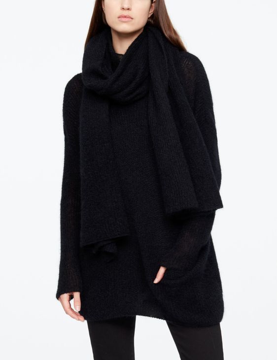 Sarah Pacini MOHAIR-SCHAL - BREIT