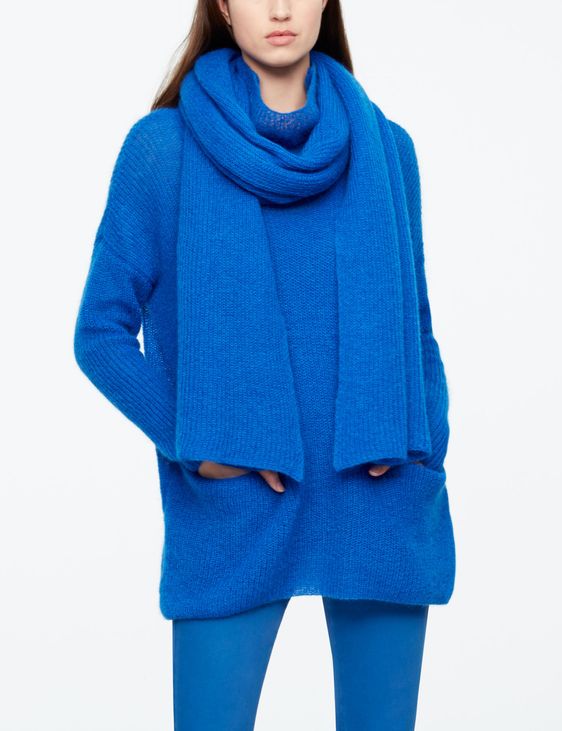 Sarah Pacini MOHAIR SCARF - WIDE
