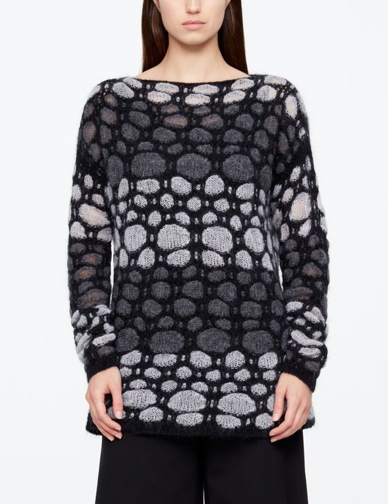 Sarah Pacini PULL MOHAIR - COL BATEAU