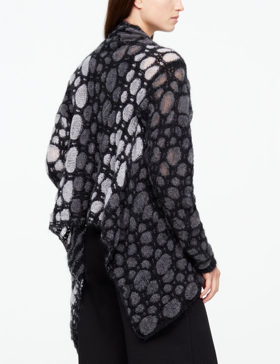 Sarah Pacini CARDIGAN MOHAIR - JACQUARD