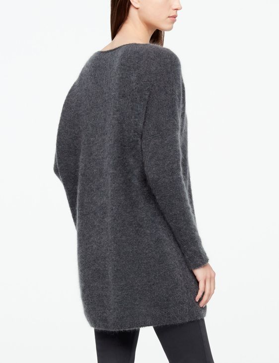 Sarah Pacini MOHAIR-MERINO-PULLOVER MIT V-AUSSCHNITT