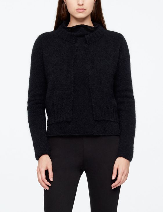 Sarah Pacini MOHAIR-MERINO CARDIGAN - KURZ