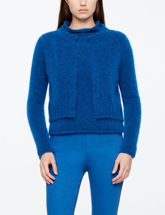 Sarah Pacini MOHAIR-MERINO CARDIGAN - KURZ